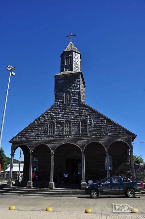 Igreja de Achao, em Isla Quinchao, no arquipélago de Chiloé, no sul do Chile